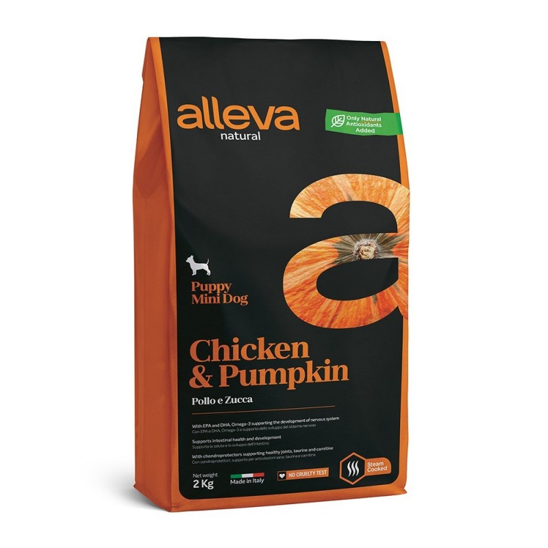 Alleva Natural Puppy Mini Dog Chicken & Pumpkin 2kg