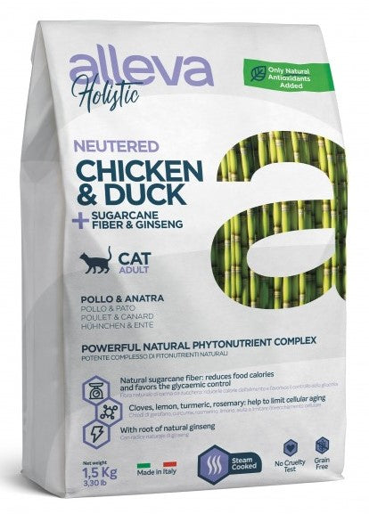 Alleva Holistic Cat Neutered Chicken & Duck 1.5kg