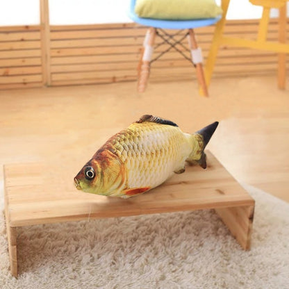 Cat Toy Simulation Fish Toy Funny Fish Stuff Scratching Post Board