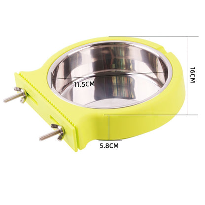 Stainless Steel Pet Hanging Bowl