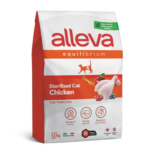 Alleva Equilibrium Sterilized Cat Chicken 1.5kg