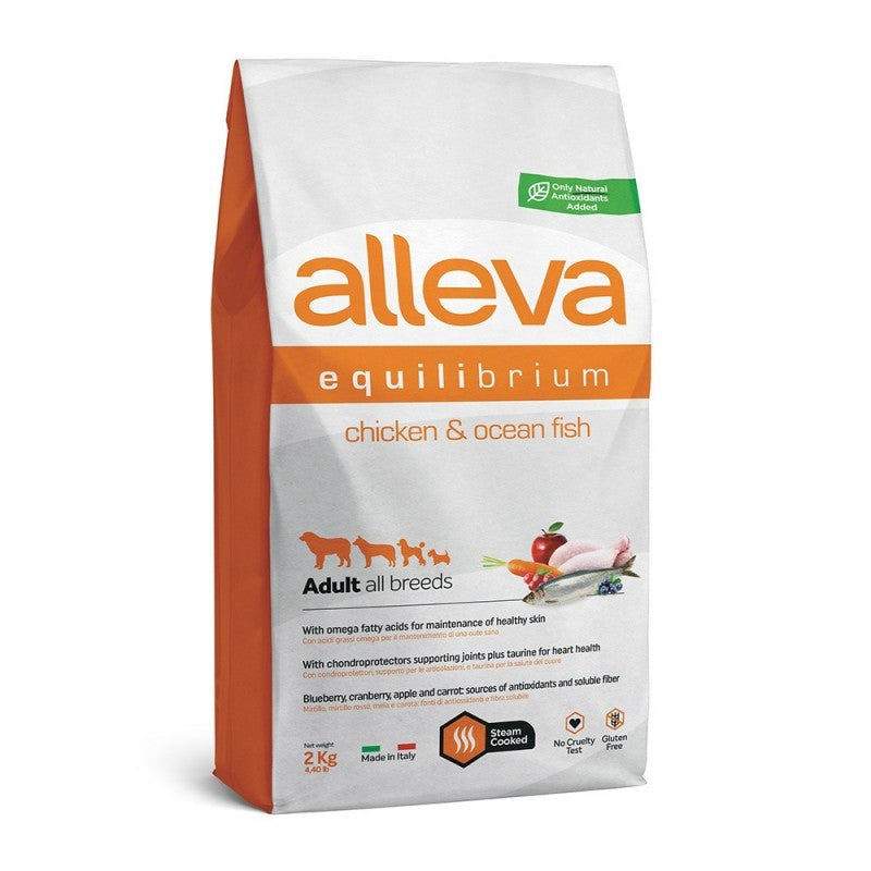 Alleva Equilibrium Adult All Breeds Dog Chicken & Ocean Fish 2kg